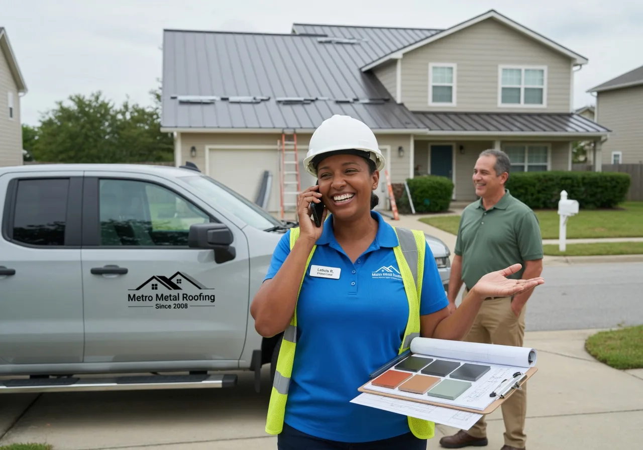 Storm Damage Metal Roof Repair in New Liberty, IA